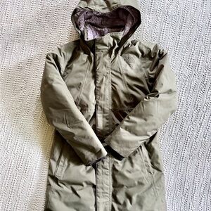The North Face Olive and Lavender Arctic Parka